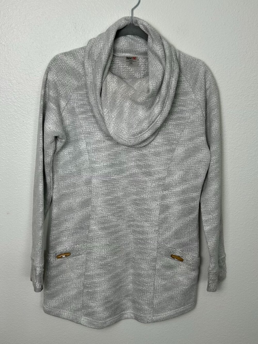 Outfitter Trading Co. | Tunic Sweatshirt Pullover, Grey knit, size M
